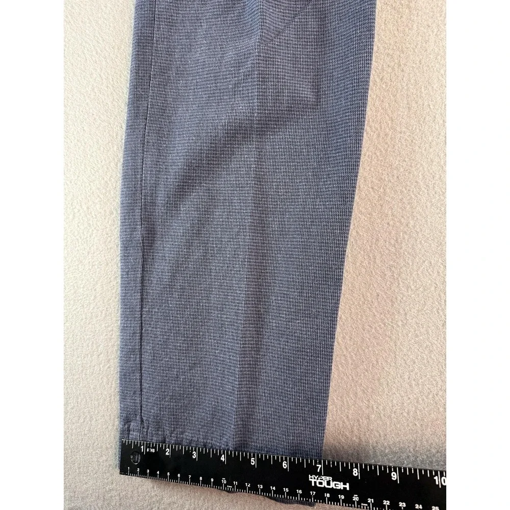 Brooks Brothers Red Fleece Pants Mens 34x32 Blue Slim Fit Check Chino Casual